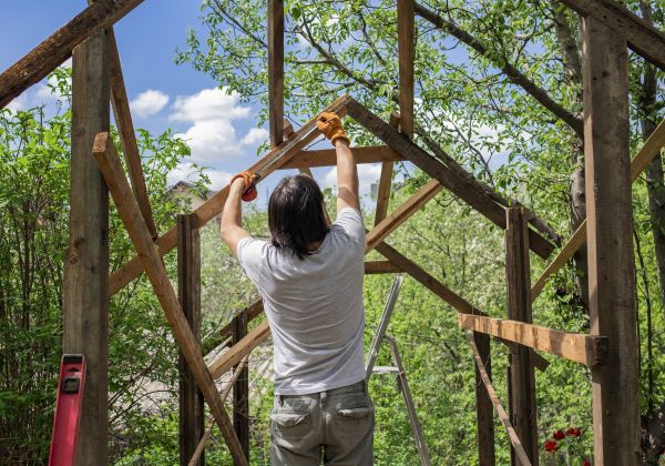 Wood Pergola Repair in San Luis Obispo